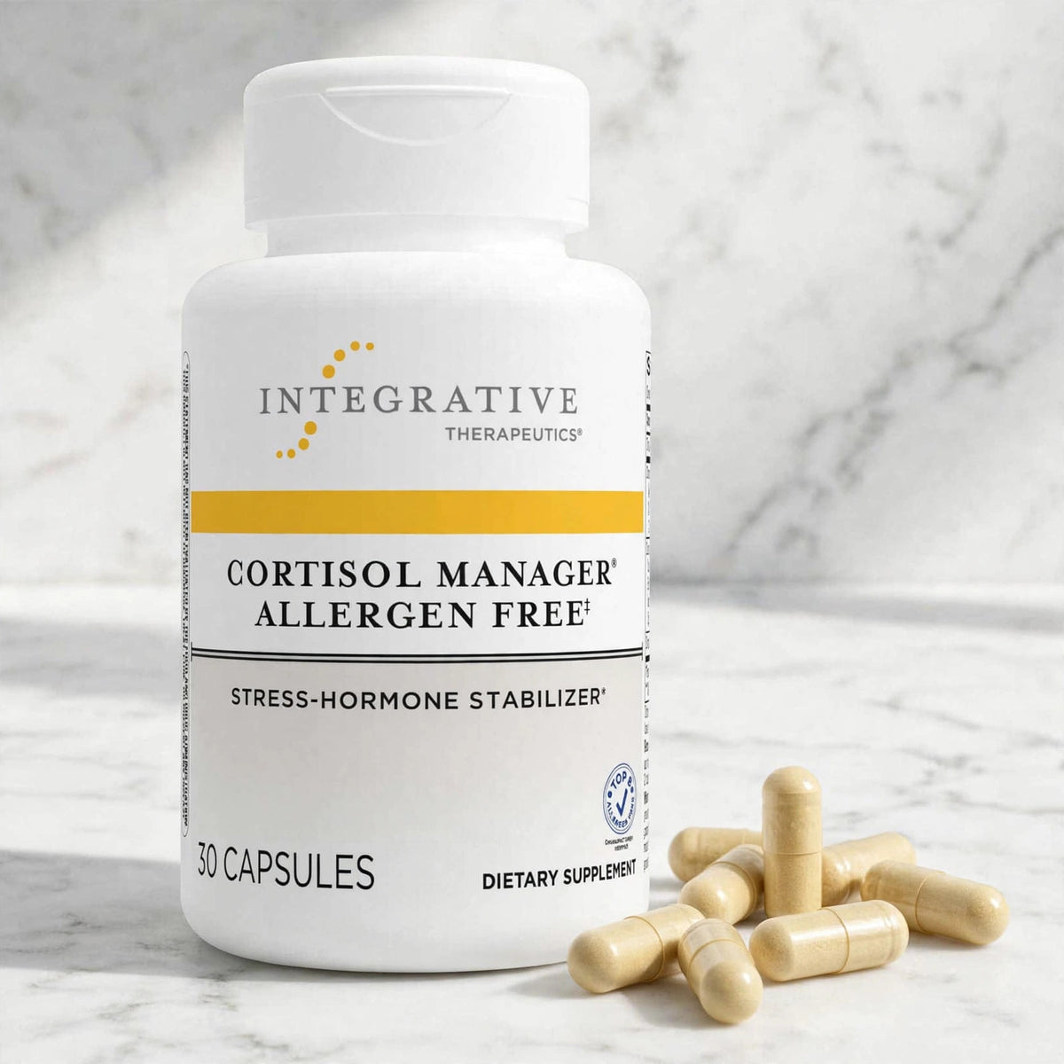 Integrative Therapeutics Cortisol Manager, 30 Capsules - marble