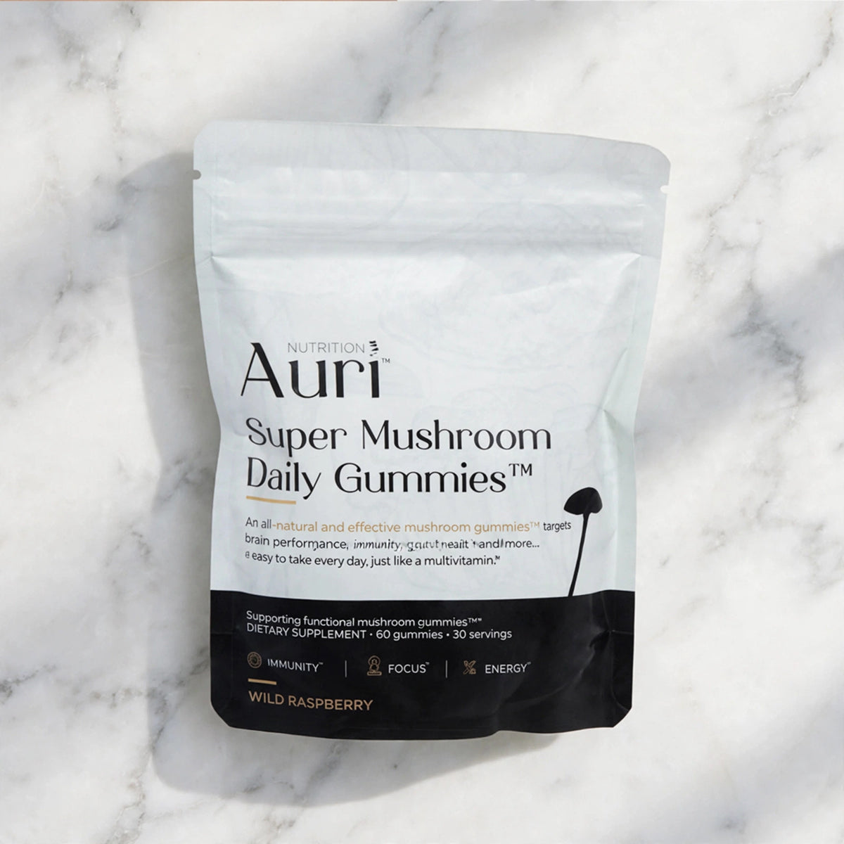 auri super mushroom gummies - marble