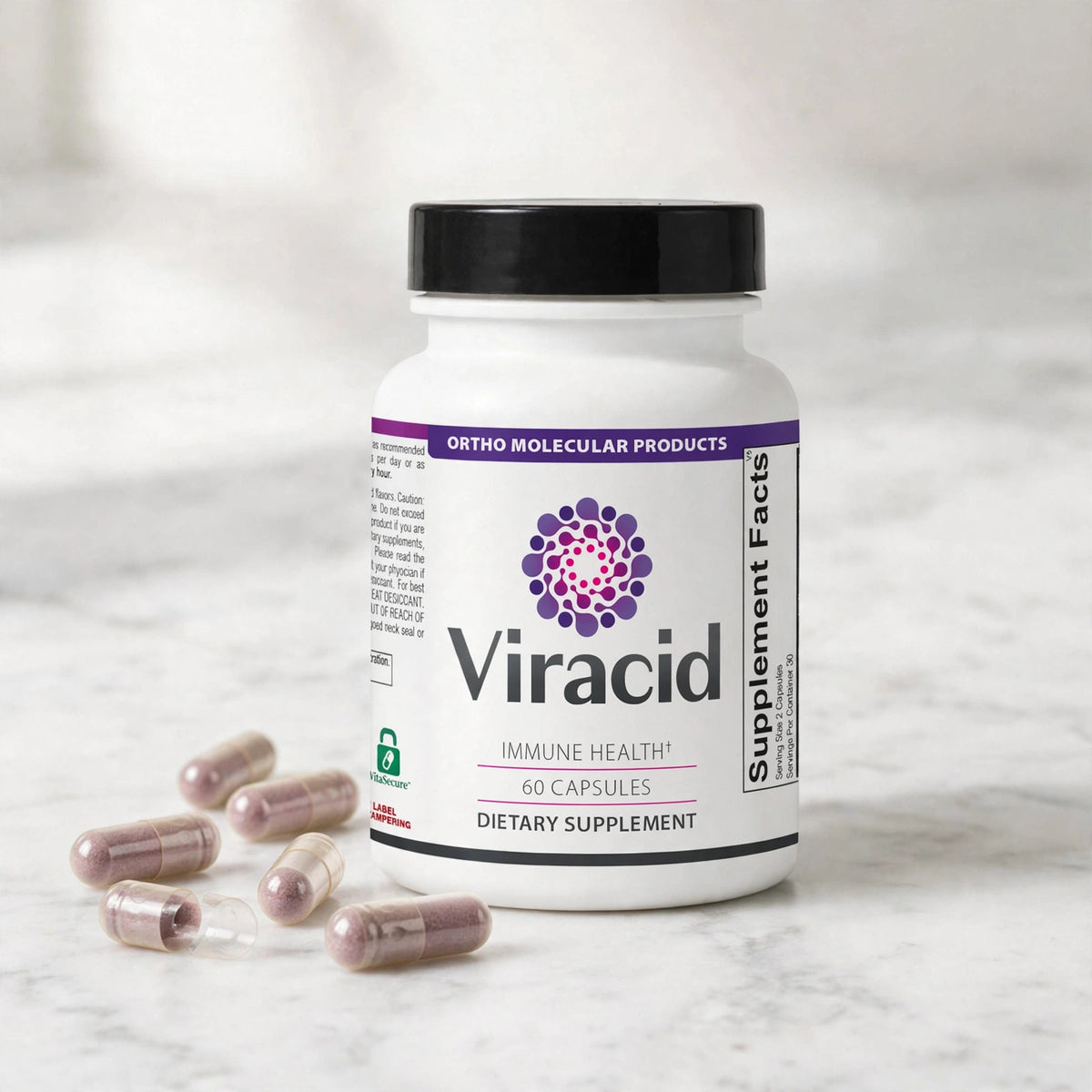 Viracid Immune Support Supplement 60 Capsules – Boost Immunity - marble
