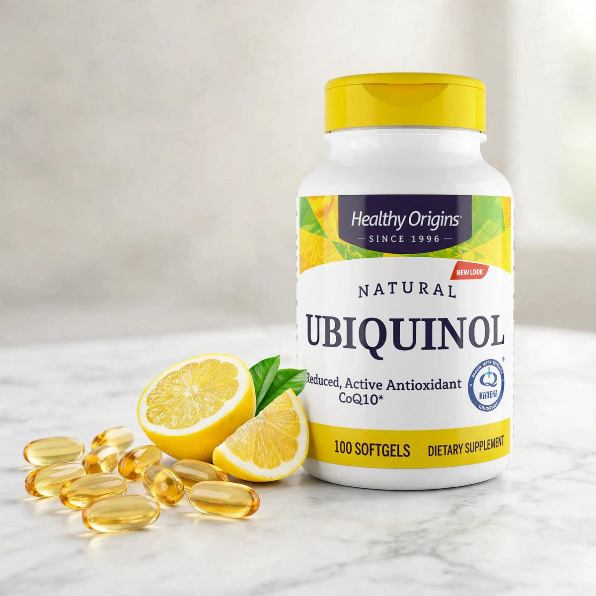 CoQ10 Ubiquinol, 100 Softgels - marble
