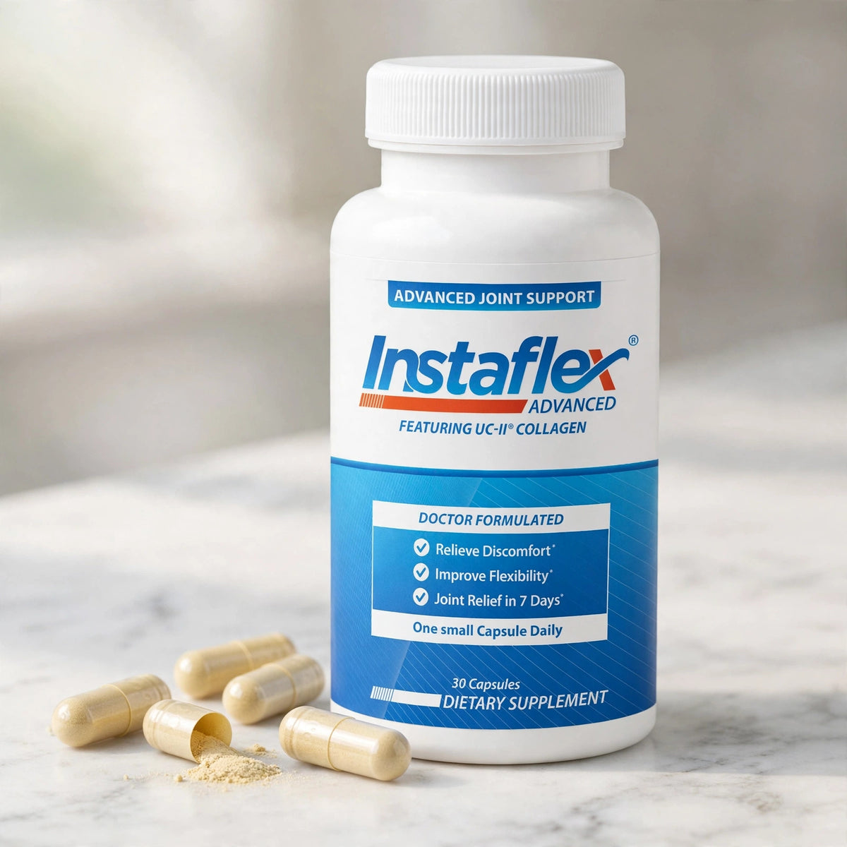 Instaflex Advanced Joint Support Supplement 30 Capsules - marble