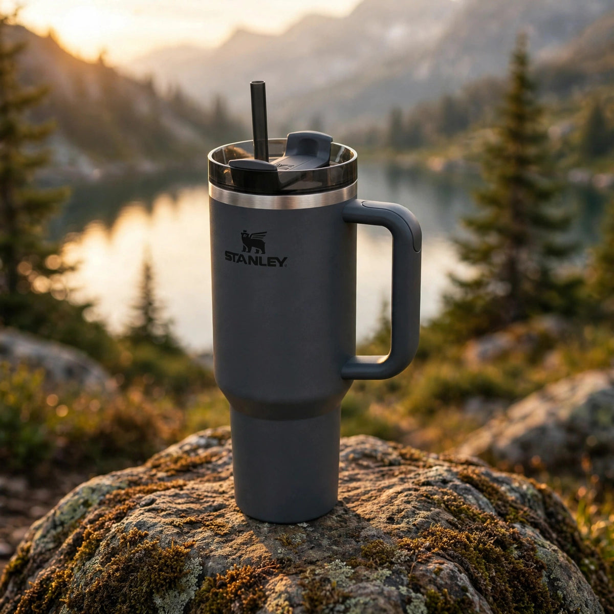 BLACK 40oz Quencher H2.0 FlowState Stainless Steel Vacuum Tumbler - outdoor
