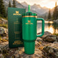 Rare 40oz Green Chorma The Flowstate Quencher H2.0 Tumbler NI - outdoor