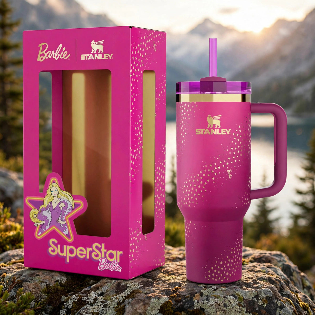 X Berbie 70s superstar Quencher 40 oz - outdoor