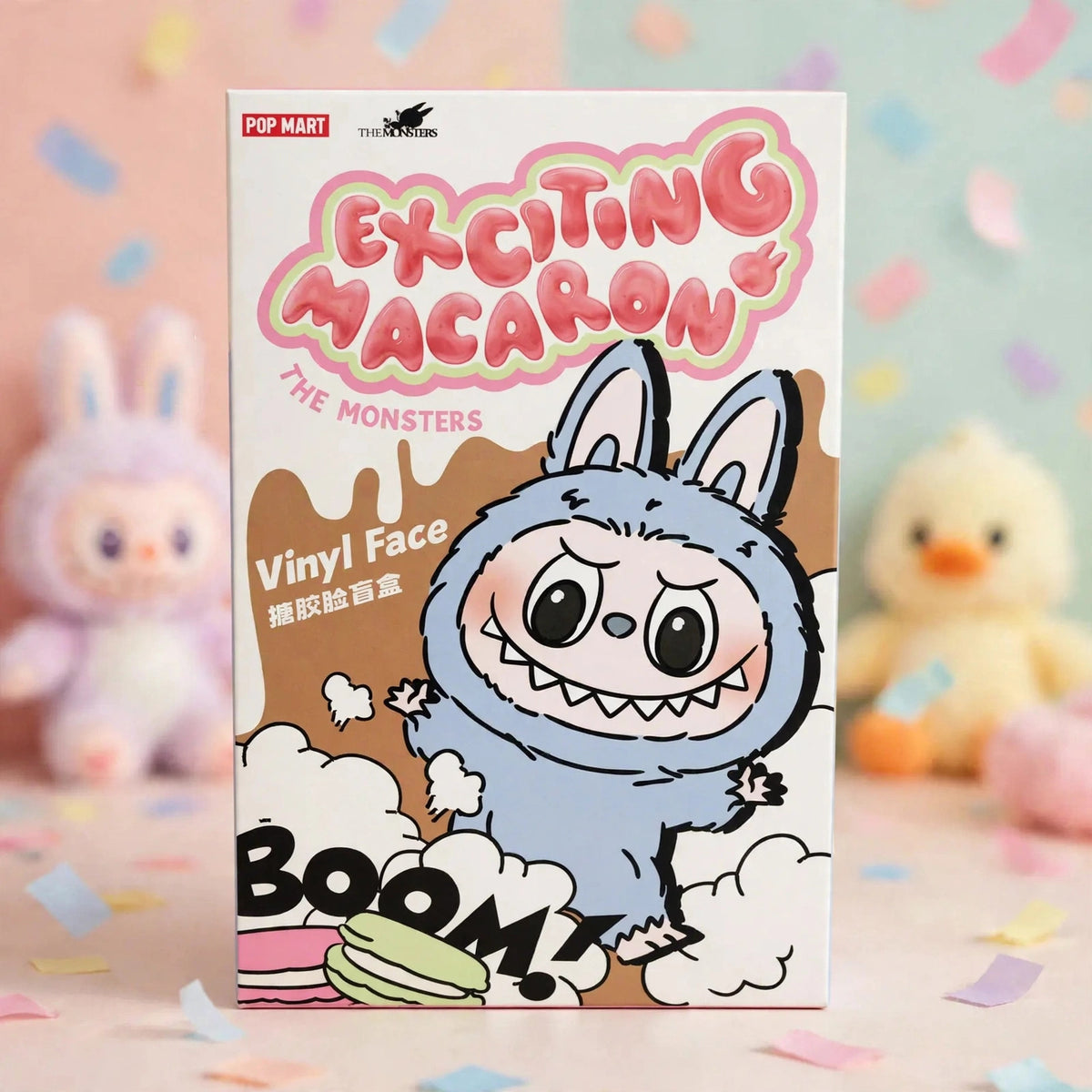 Pop Mart Labubu The Monsters Exciting Macaron Vinyl Face new Case (6 B - playful