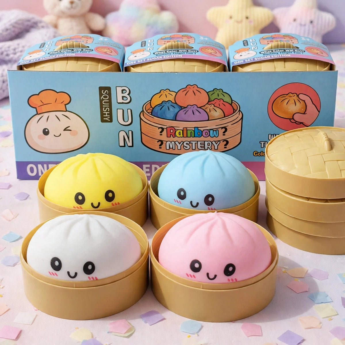 Mystery Squishy Bao Bun Sensory Fidget Toy (crazy fun) - playful