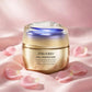 Shiseido Vital Perfection Concentrated Supreme Cream 50ml on blush-pink satin with rose petals