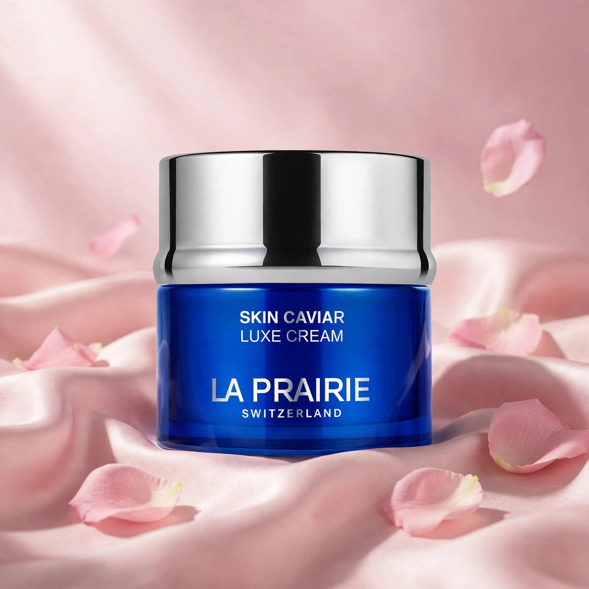 La Prairie Skin Caviar Luxe Cream 50ml - blush pink satin with rose petals, view 4