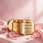 Lancôme Absolue Revitalizing Brightening Soft Cream 2oz — product on blush-pink satin with rose petals