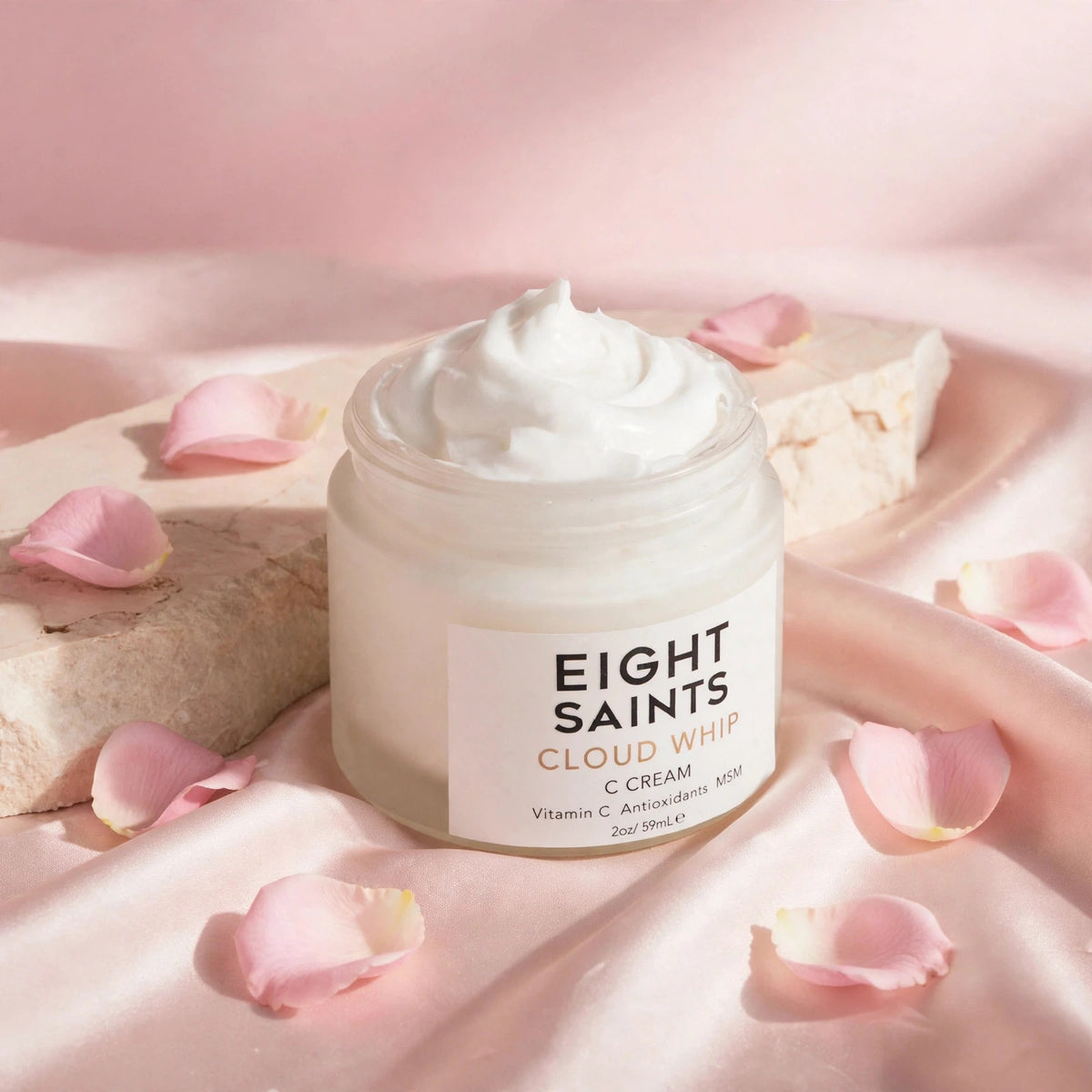 Eight Saints Skincare Cloud Whip Vitamin C Face Moisturizer Day Cream  - rose