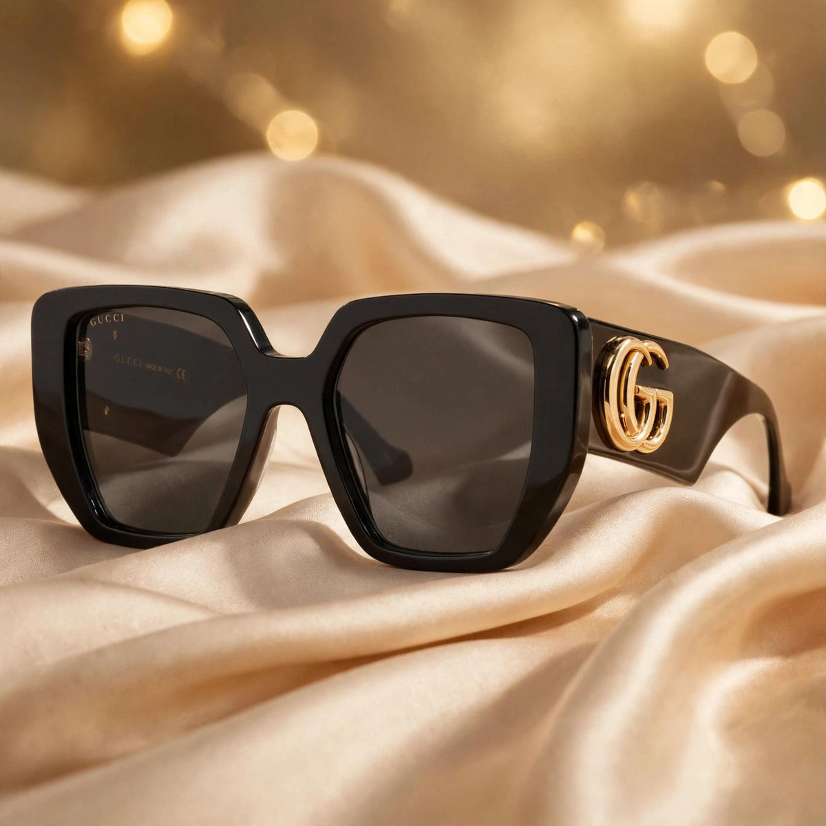 Gucci Grey Geometric Ladies Sunglasses GG0956S 003 54 - silk