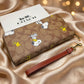 COACH x PEANUTS Long Zip around Wallet Snoopy Woodstock Khaki Signatur - silk