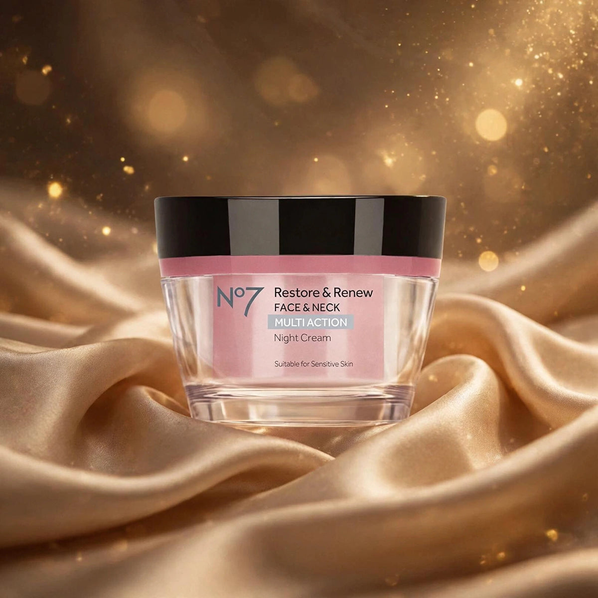 No7 Restore & Renew Face & Neck Multi Action Night Cream 50ml - view 2