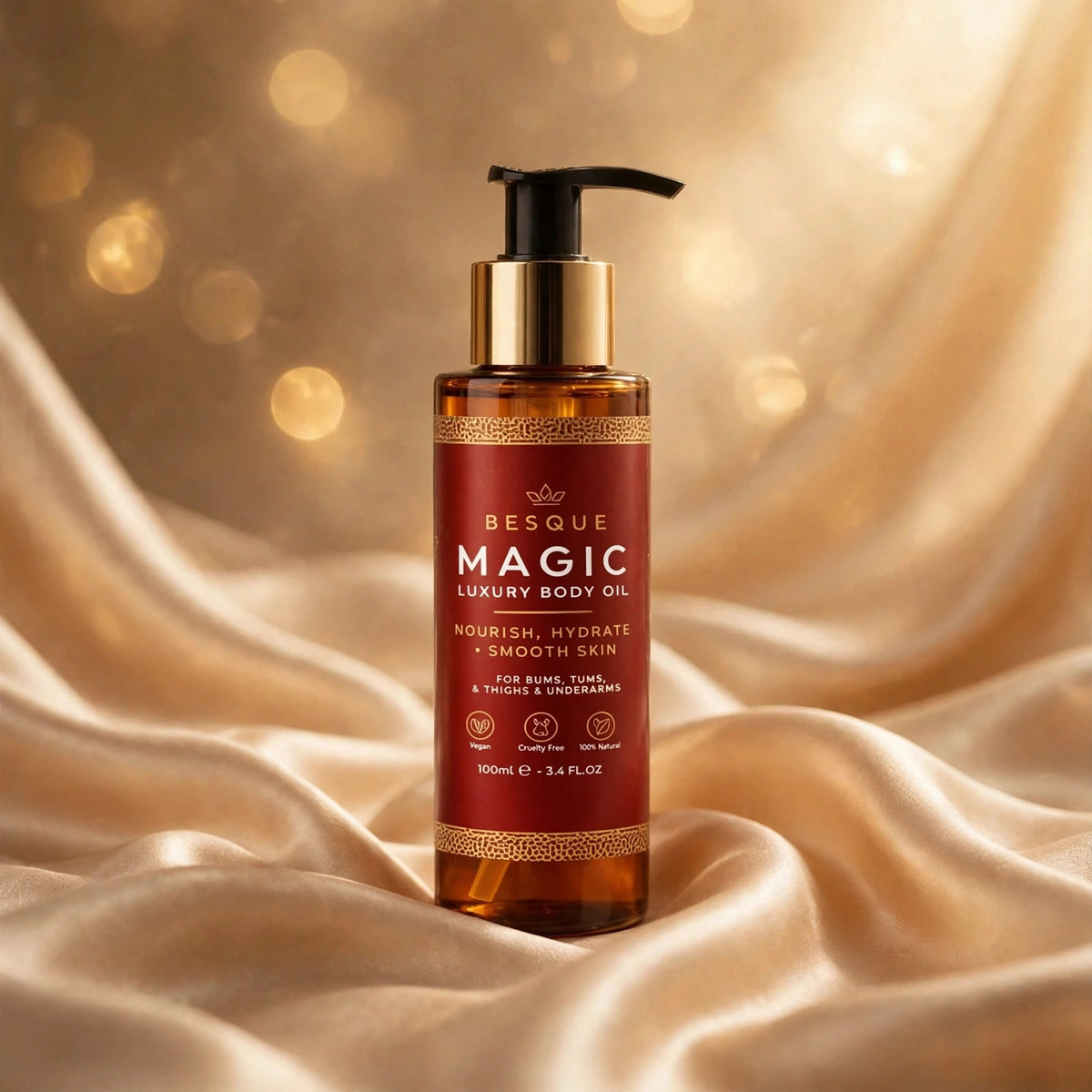 Besque Magic Luxury Body Oil 3.4 oz - silk