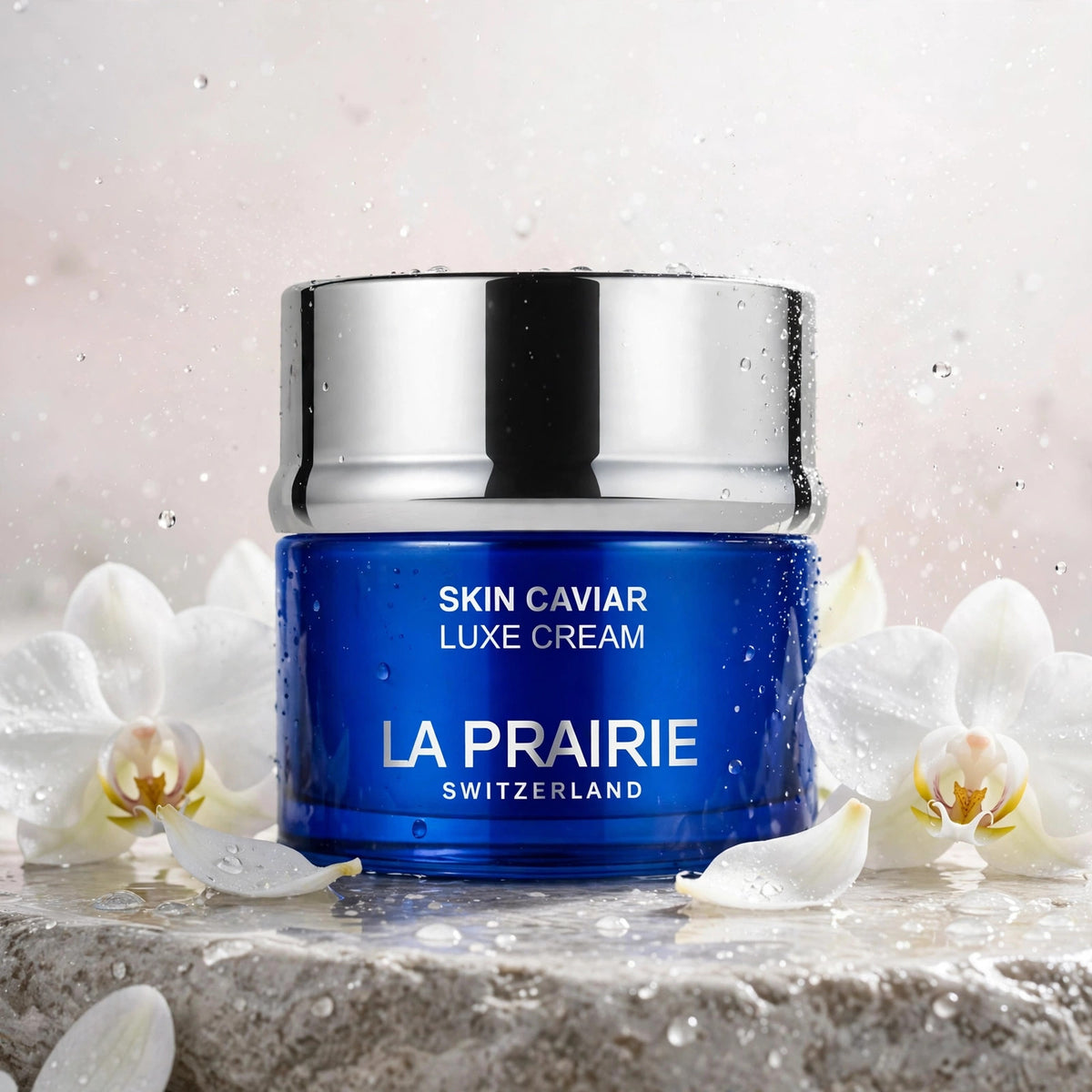 La Prairie Skin Caviar Luxe Cream 50ml - white orchid spa scene, view 3