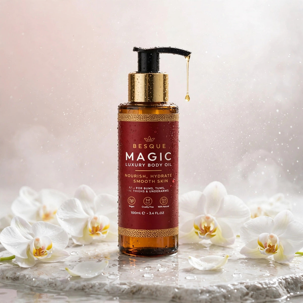 Besque Magic Luxury Body Oil 3.4 oz - spa
