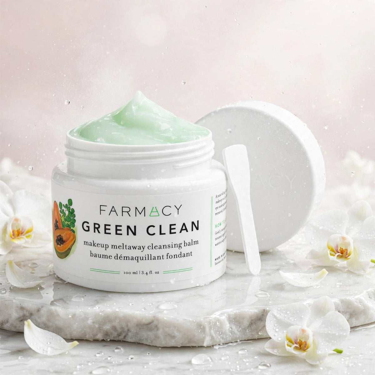 Farmacy Green Clean Makeup Meltaway Cleansing Balm 3.4 oz - spa