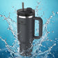 BLACK 40oz Quencher H2.0 FlowState Stainless Steel Vacuum Tumbler - splash