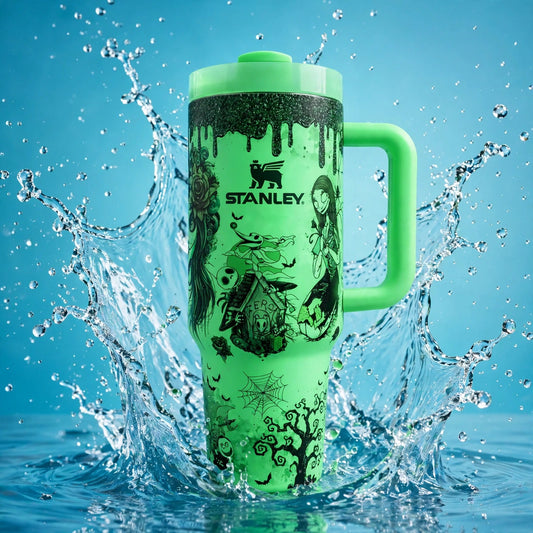 Quencher H2.0 HALLOWEEN WEB GLOW 40oz Limited Edition Tumbler - splash