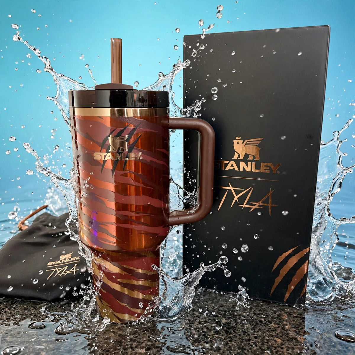 X Tyla Tyger 40oz Tumbler Limited Edition - splash