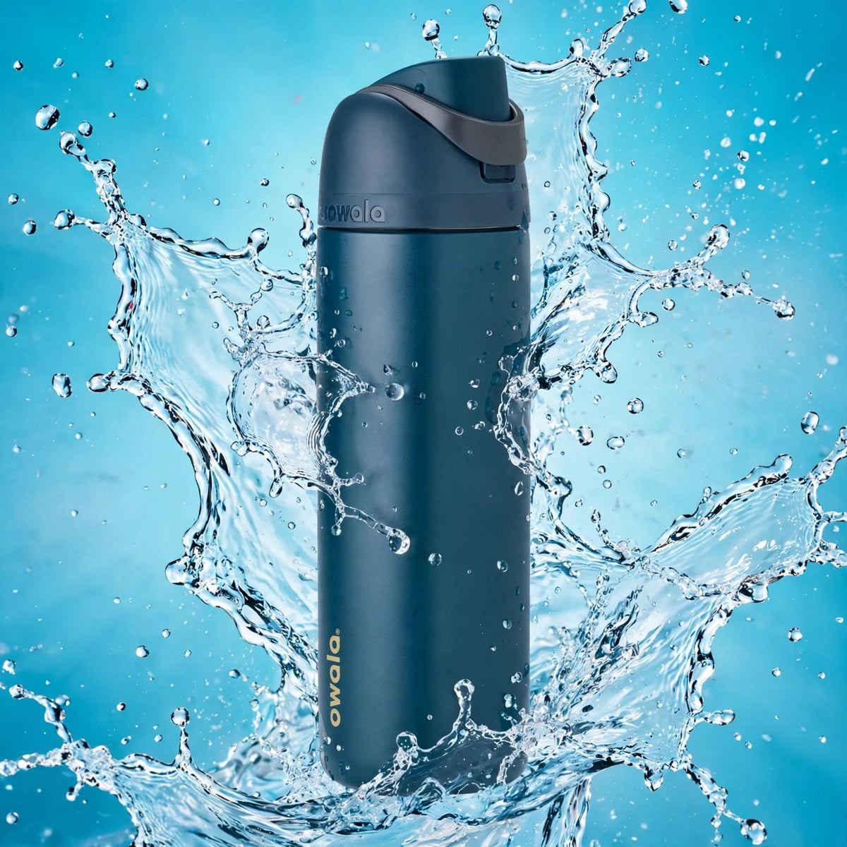Owala FreeSip Stainless Steel Water Bottle - splash