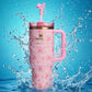 X Love Shack Fancy IBIZA SUNSET Quencher Tumbler - splash