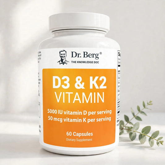 Dr. Berg Vitamin D3 K2 w/MCT Powder - 60 Capsule - studio