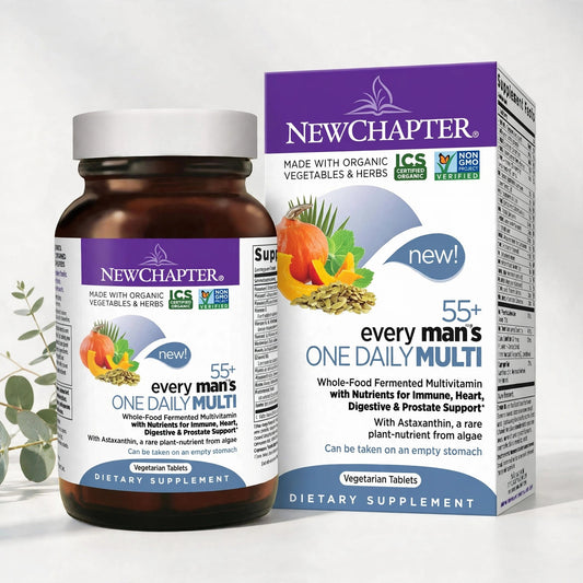 New Chapter Every Man's One Daily 55+ Multivitamin Tablets - 48 Count - studio