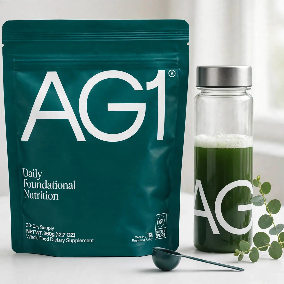 Genuine AG1 Daily Foundational Nutrition 12.7oz 360g 30 Day Supply - studio