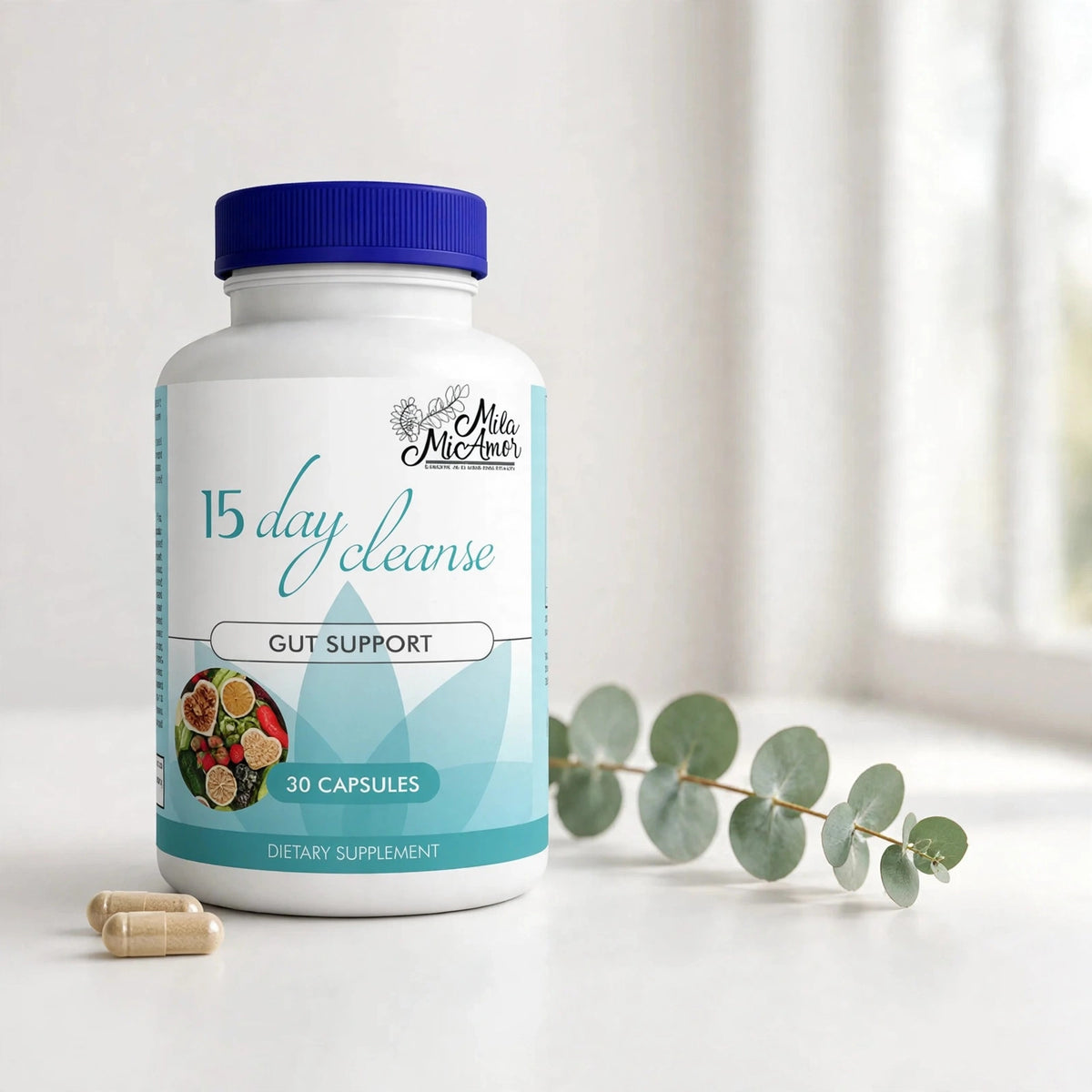 Mila Mi Amor 15 Day Cleanse, 30 Capsules - studio