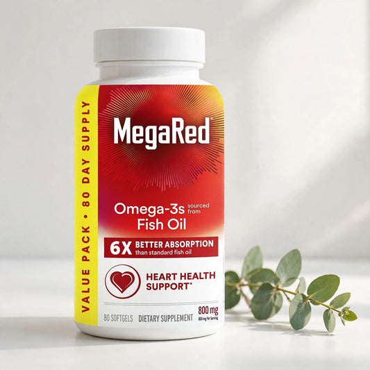 MegaRed Omega-3 Fish Oil 6X Absorption 500mg 80 Softgel - studio