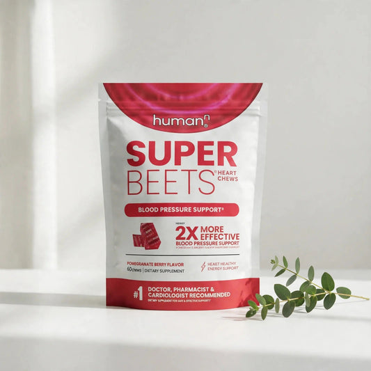 HumanN Super Beets Heart Chews 60 Count - studio