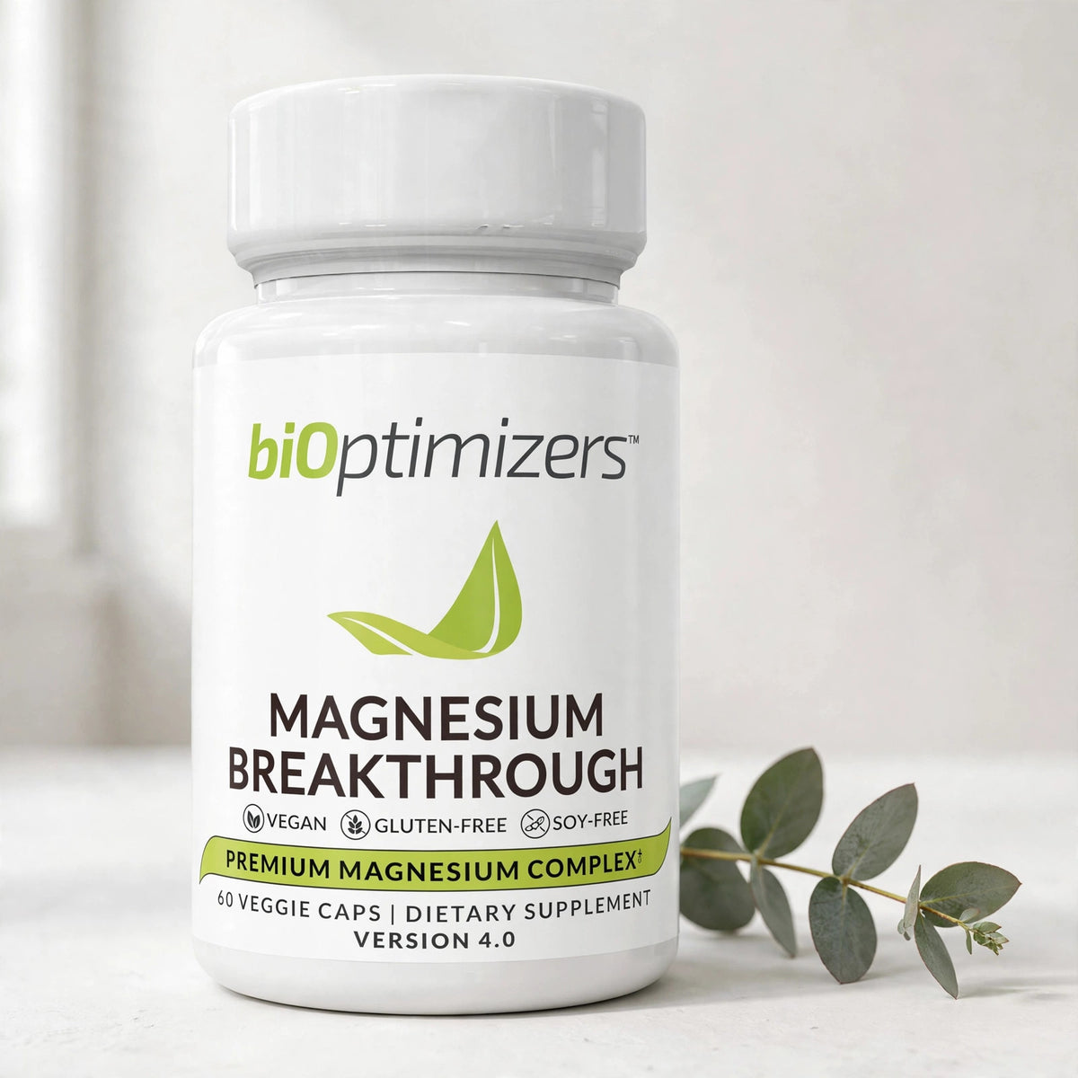 BiOptimizers Magnesium Breakthrough Supplement 4.0 - 60 Capsules - studio