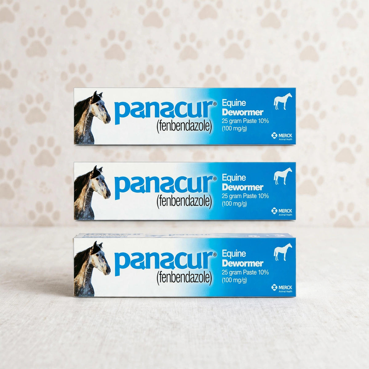 3 Pack Dewormer Horse Paste 10%, 100Mg Each - studio