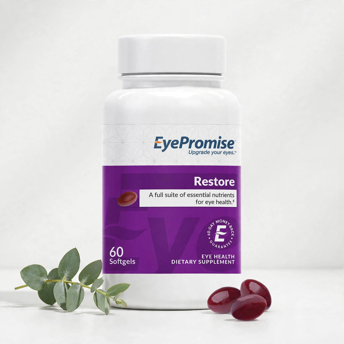 EYE PROMISE Restore Eye Supplements - 60 Softgels - studio
