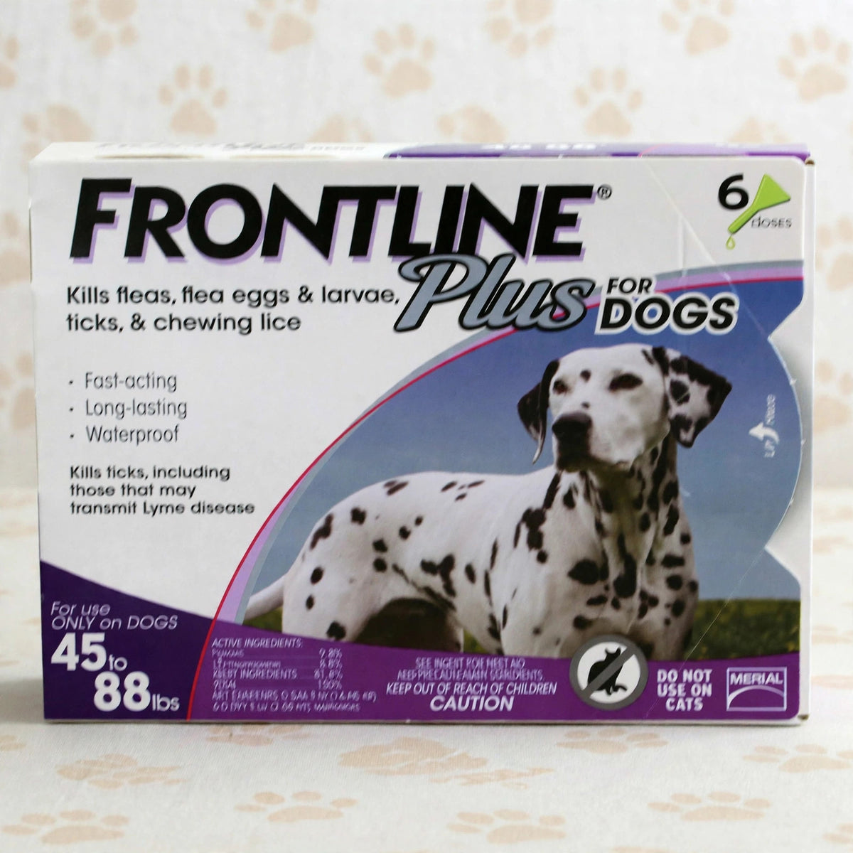 Frontline Plus For Dogs 45 to 88 LBS 6 Doses 6 Month Supply - studio