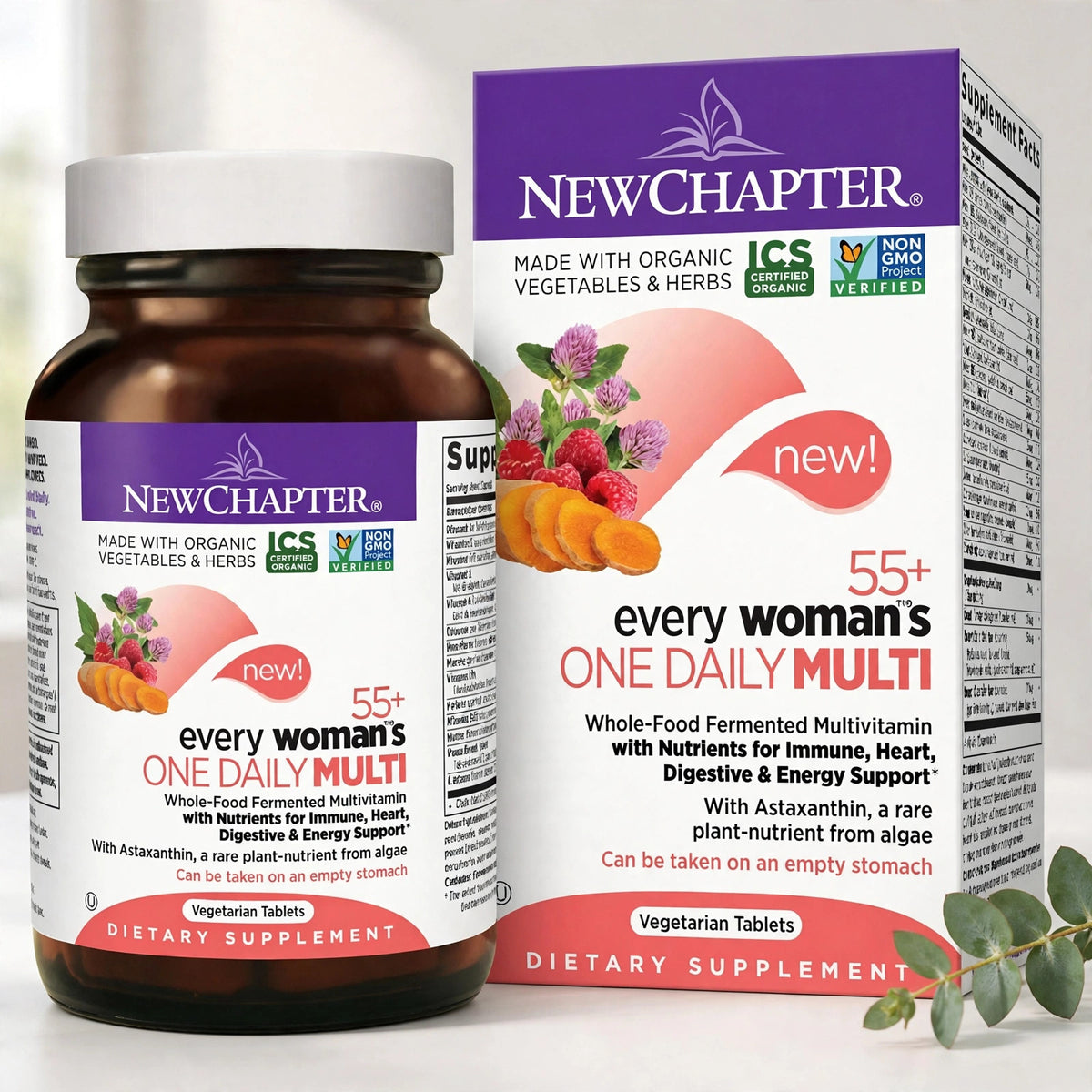 New Chapter Every Woman's One Daily Multivitamin 55+ 72 capsules - studio
