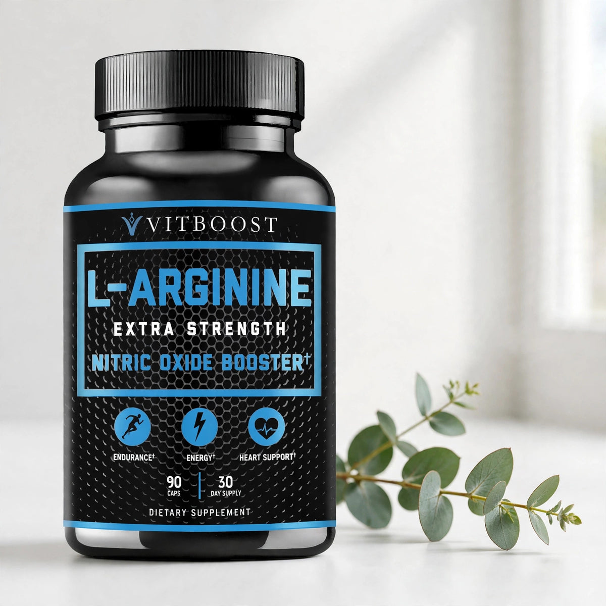 Nitric Oxide L-Arginine Pre Workout +Testosterone Booster ,90 cap - studio
