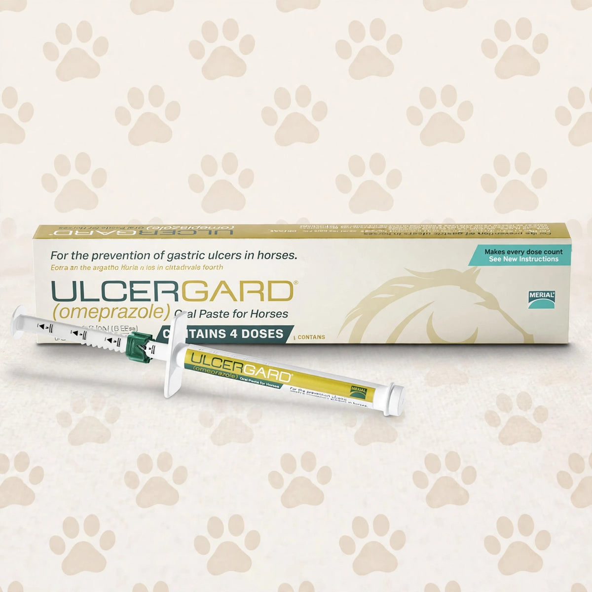 ULCERGARD Oral Paste for Horse Stomach Ulcers 1.8mg .22oz 4 dose syrin - studio