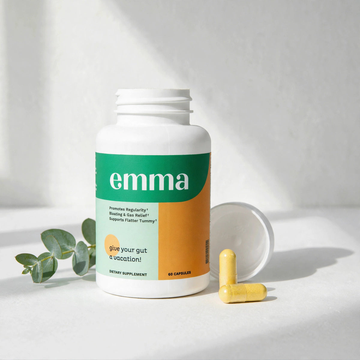 Emma Relief Supplement Konsciens Keto for Gut Bloating 60 Capsules - studio