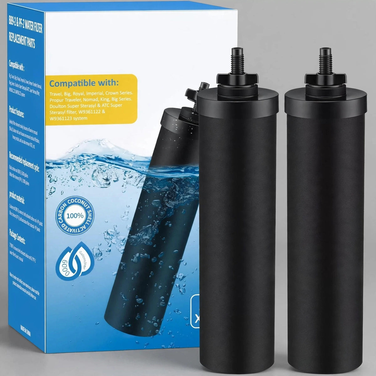 Berkey Authentic Black Berkey Purification Elements - Berkey Water Pur - studio