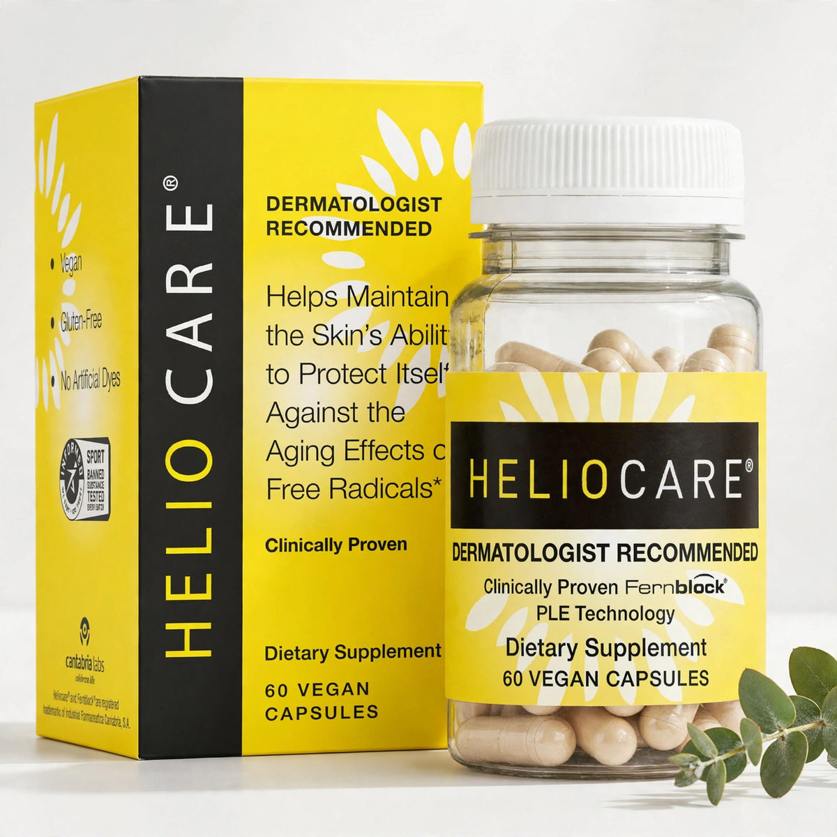 Heliocare Skin Care Dietary Supplement 60 Vegan Capsules - studio