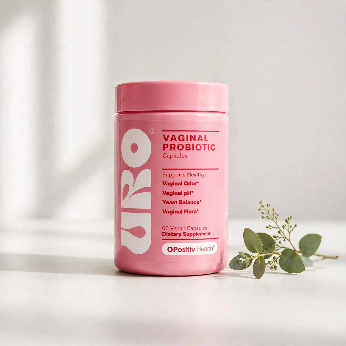 URO pH Balance Vaginal Probiotics - 60 Capsules - studio