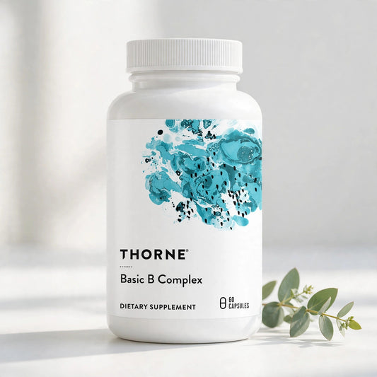Thorne Basic B Complex, 8 Active B Vitamins & Choline, 60 Capsules - studio