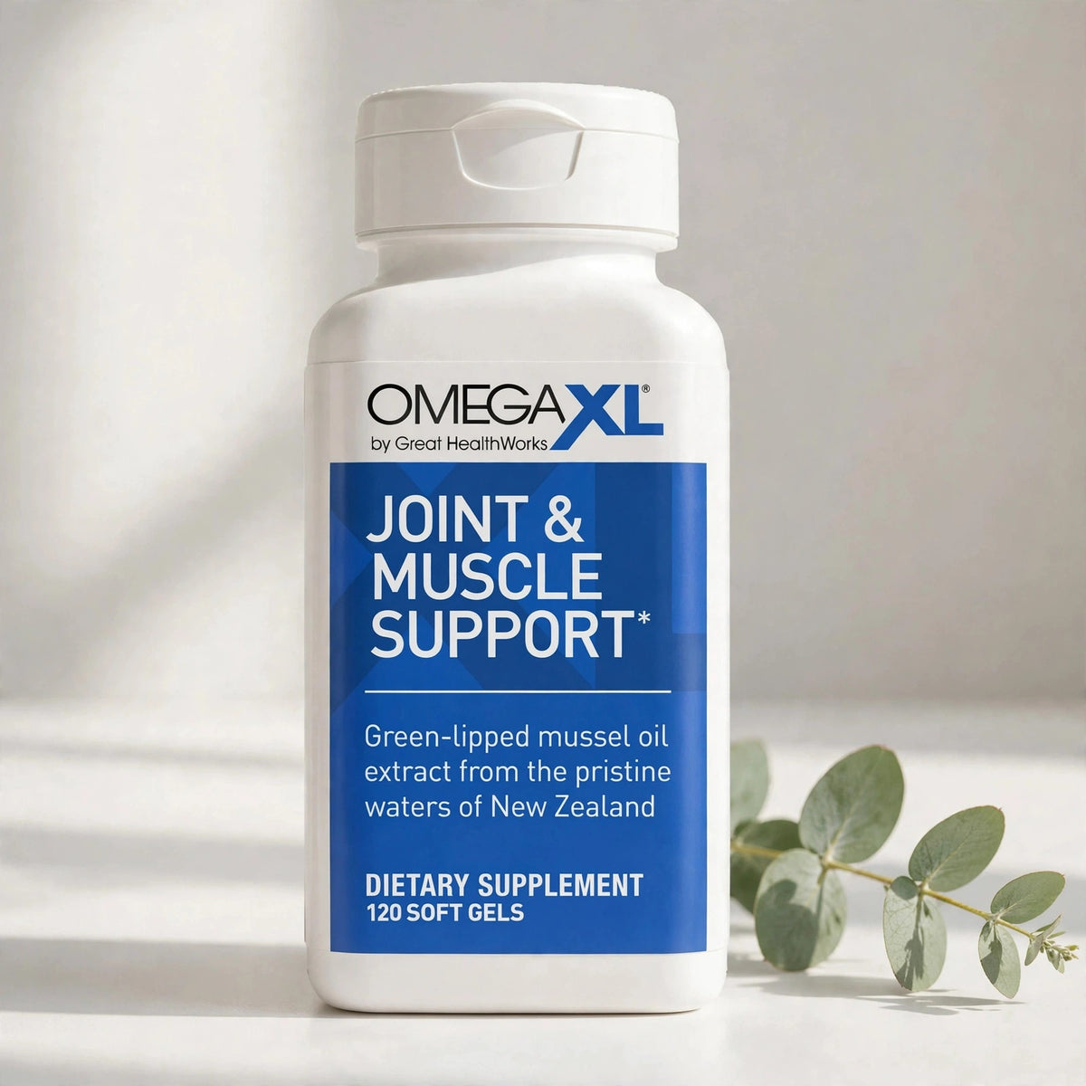 OmegaXL Joint Support Supplement - Natural Muscle Support, Green Lippe - studio