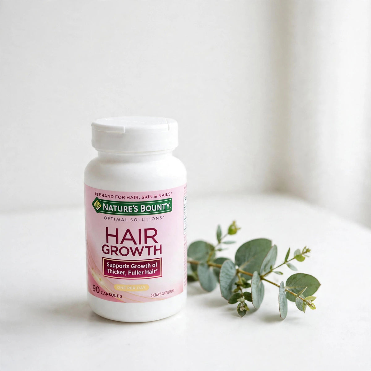 Nature's Bounty Hair Growth Supplement 90 Capsules for Strong Healthy  - studio