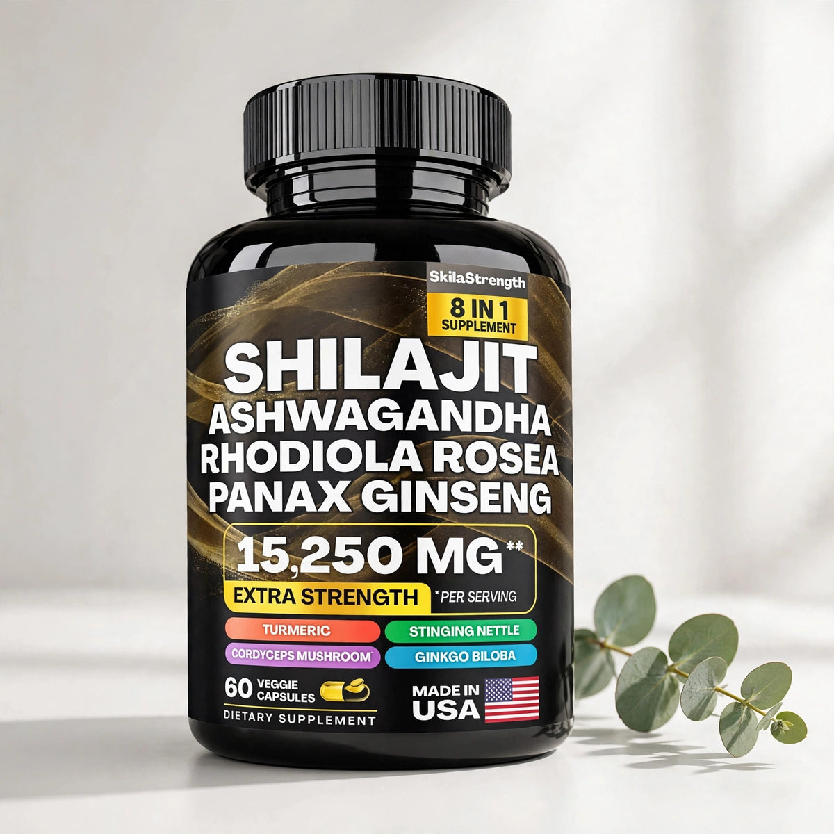 Shilajit Multivitamin with Turmeric, Ashwagandha, Ginger & Cordyceps - studio