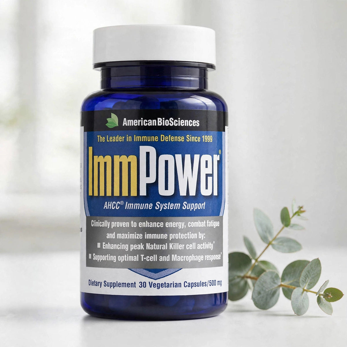 American BioSciences ImmPower AHCC 500mg Immune Support, NK Cells & Cy - studio