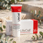 LifeCell All-In-One Anti-Aging Treatment 75ml — product on travertine stone with eucalyptus