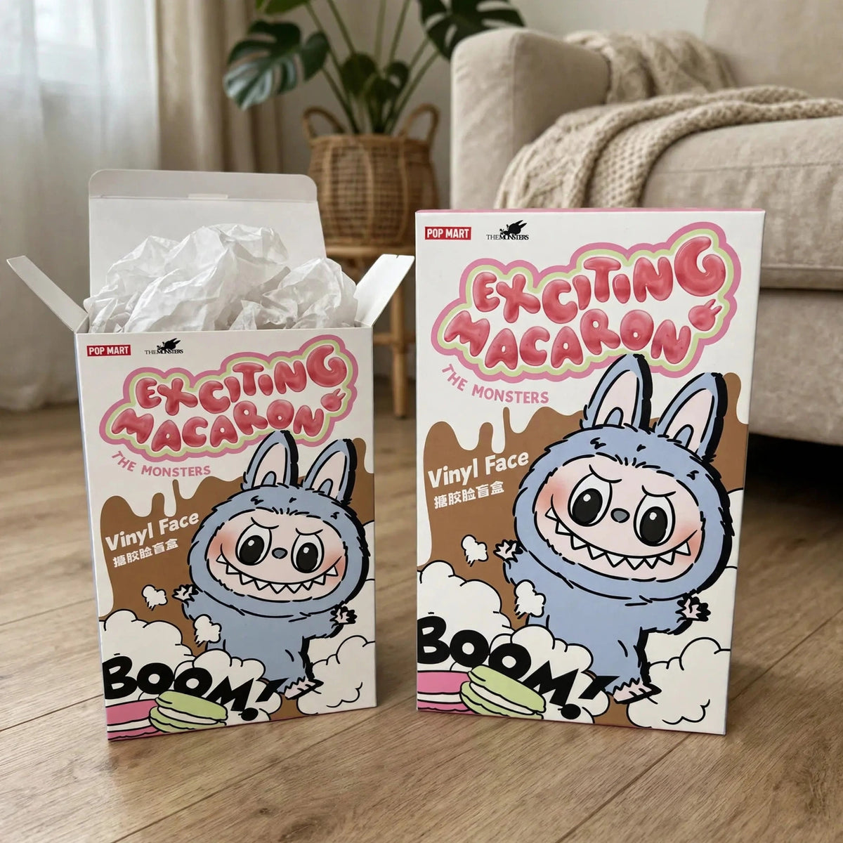*USA* AUTHENTIC POP MART LABUBU MONSTERS EXCITING MACARON (VINYL FACE  - unbox